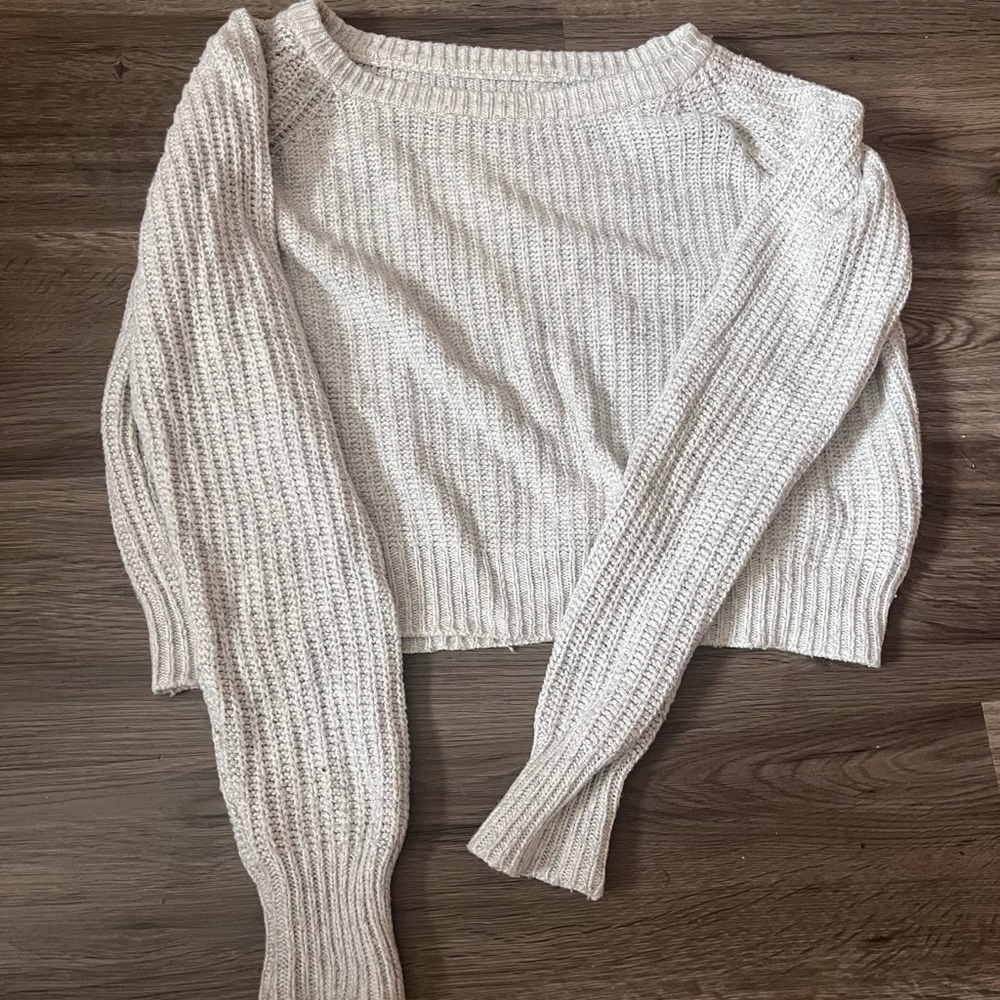 American Apparel Woman’s Fisherman Cropped Sweatshirt